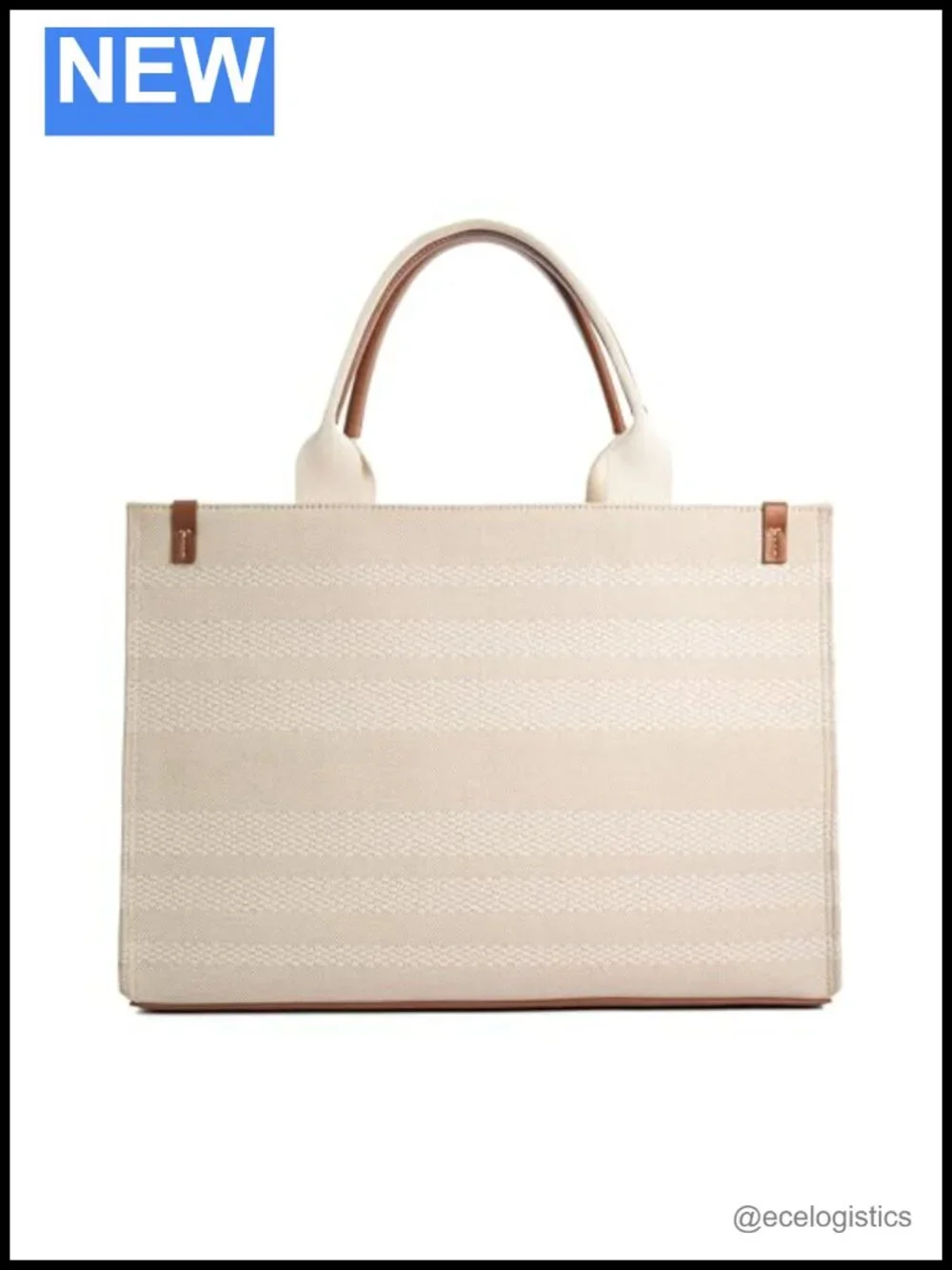 Large Canvas Tote with Removable Strap and Detachable Coin Purse